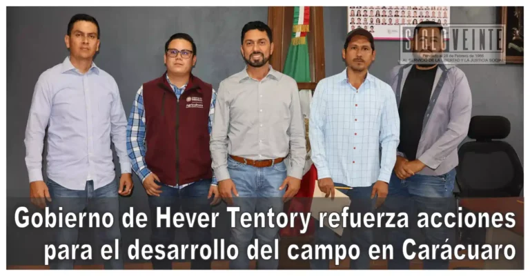 Gobierno de Hever Tentory refuerza acciones para el desarrollo del campo en Carácuaro