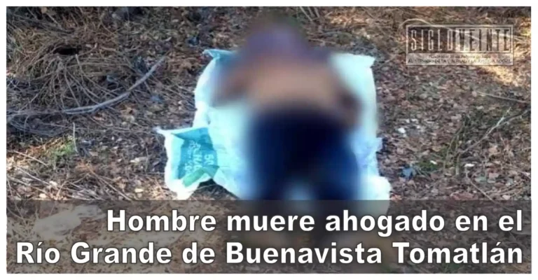 Hombre muere ahogado en el Río Grande de Buenavista Tomatlán