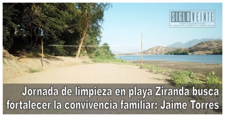 Jornada de limpieza en playa Ziranda busca fortalecer la convivencia familiar: Jaime Torres
