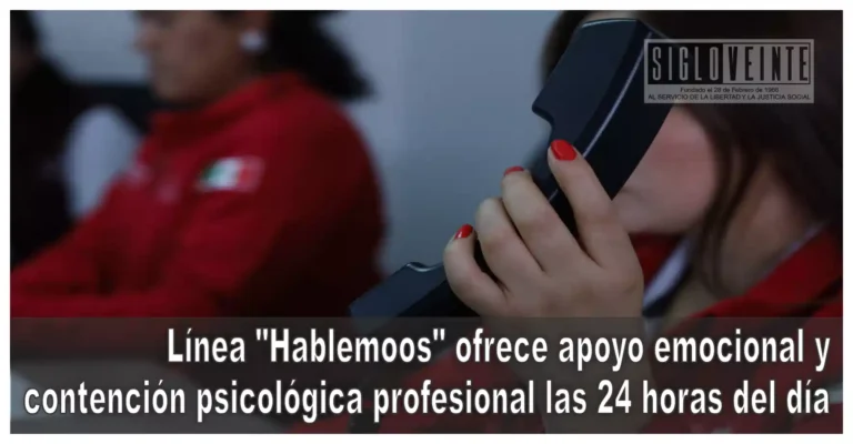 Línea «Hablemoos» ofrece apoyo emocional y contención psicológica profesional las 24 horas del día