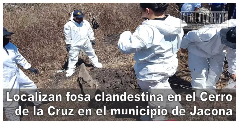 Localizan fosa clandestina en el Cerro de la Cruz en el municipio de Jacona