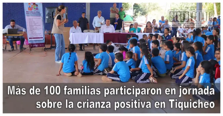 Más de 100 familias participaron en jornada sobre la crianza positiva en Tiquicheo