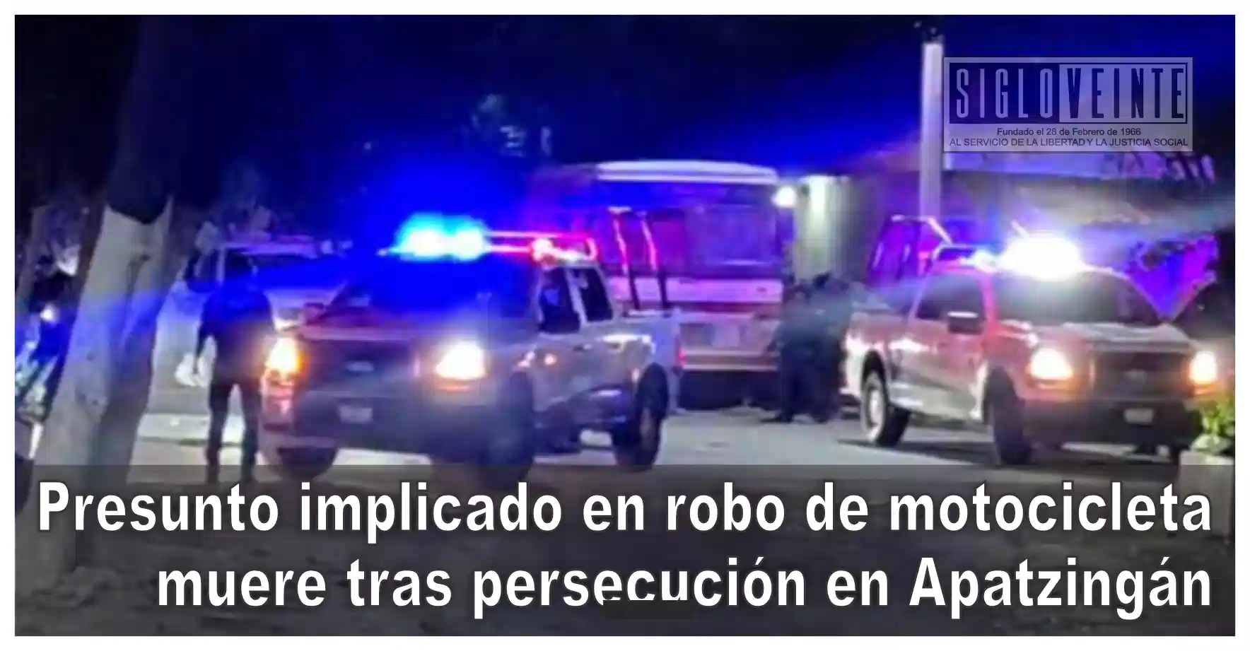 Presunto implicado en robo de motocicleta muere tras persecución en ...