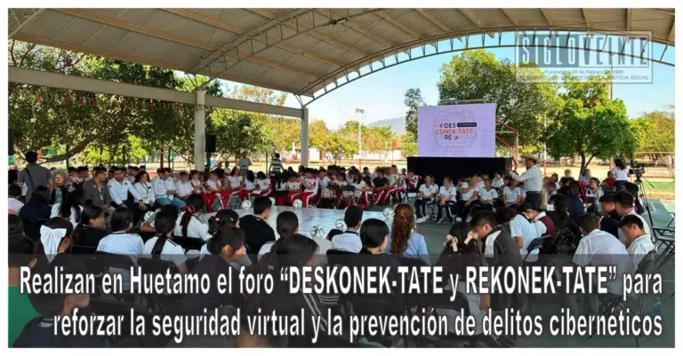 Realizan en Huetamo el foro “DESKONEK-TATE y REKONEK-TATE” para reforzar la seguridad virtual y la prevención de delitos cibernéticos