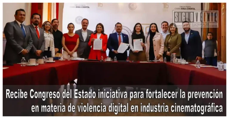 Recibe Congreso del Estado iniciativa para fortalecer la prevención en materia de violencia digital en industria cinematográfica