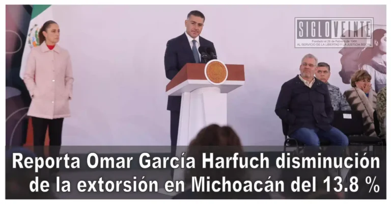 Reporta Omar García Harfuch disminución de la extorsión en Michoacán en un 13.8 %