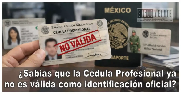 ¿Sabías que la Cédula Profesional ya no es válida como identificación oficial?