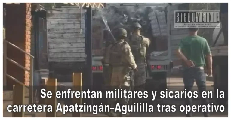 Se enfrentan militares y sicarios en la carretera Apatzingán–Aguililla tras operativo