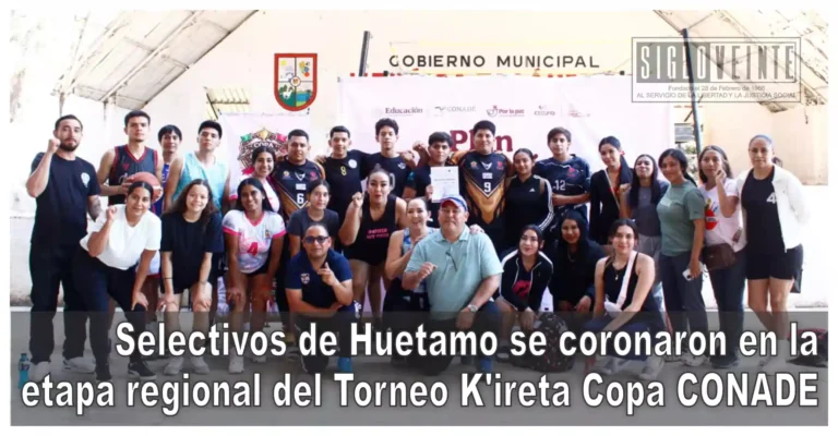 Selectivos de Huetamo se coronaron en la etapa regional del Torneo K’ireta Copa CONADE
