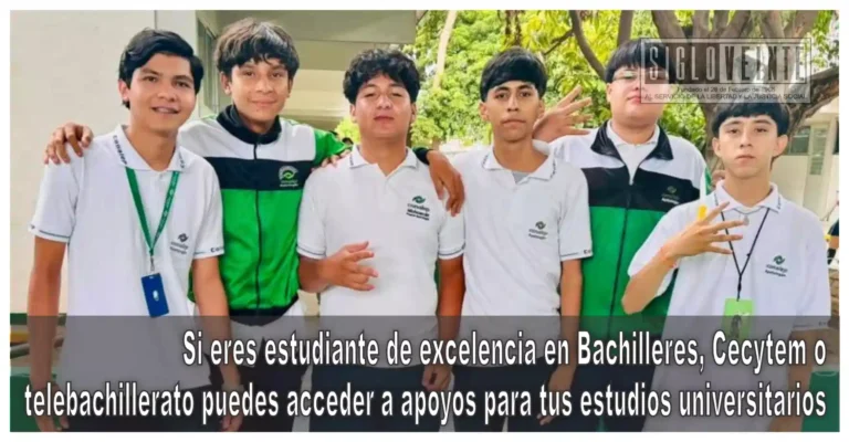 Si eres estudiante de excelencia en Bachilleres, Cecytem o telebachillerato puedes acceder a apoyos para tus estudios universitarios