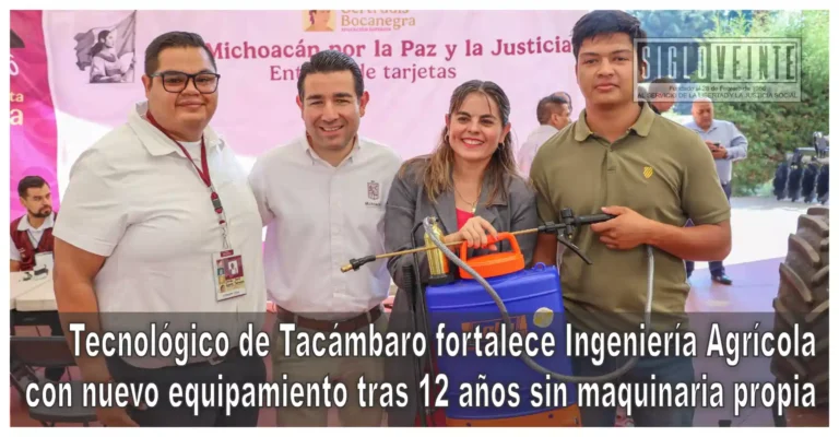 Tecnológico de Tacámbaro fortalece Ingeniería Agrícola con nuevo equipamiento tras 12 años sin maquinaria propia