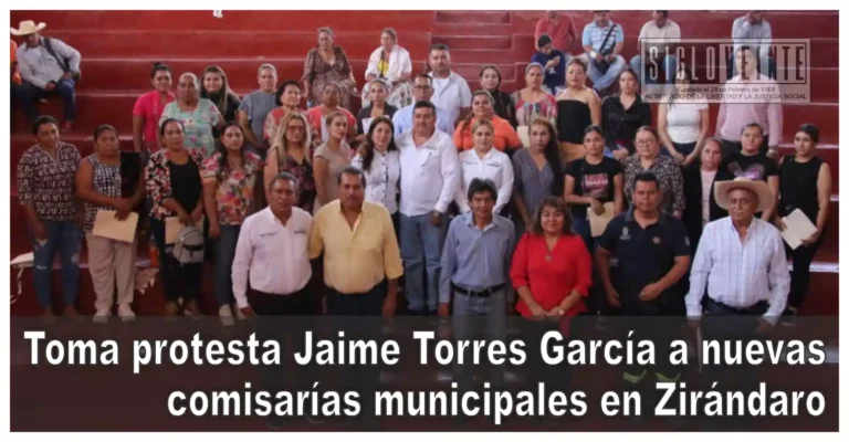 Toma protesta Jaime Torres García a nuevas comisarías municipales en Zirándaro