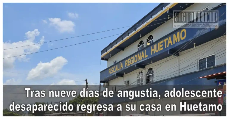 Tras nueve días de angustia, adolescente desaparecido regresa a su casa en Huetamo