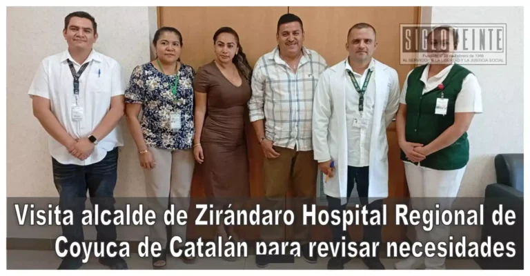 Visita alcalde de Zirándaro Hospital Regional de Coyuca de Catalán para revisar necesidades