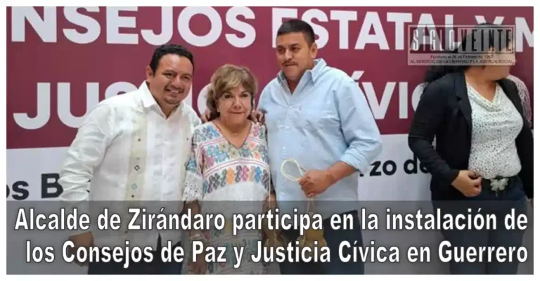 Alcalde de Zirándaro participa en la instalación de los Consejos de Paz y Justicia Cívica en Guerrero