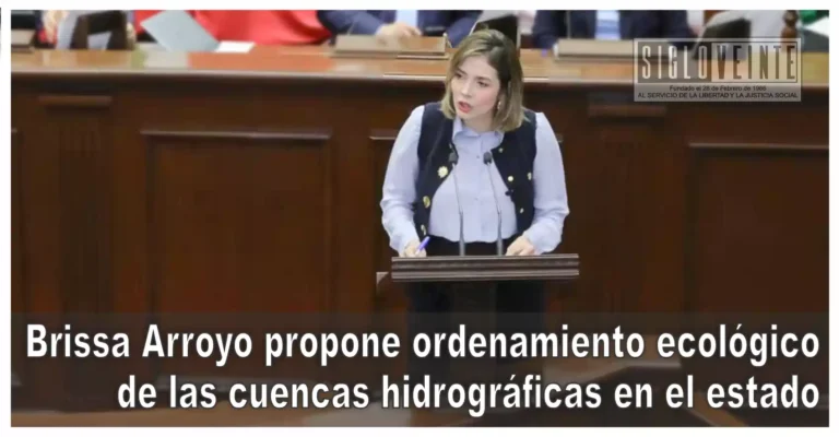 Brissa Arroyo propone ordenamiento ecológico de las cuencas hidrográficas en el estado