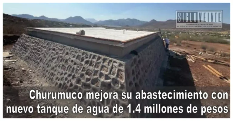 Churumuco mejora su abastecimiento de agua con nuevo tanque de agua que costó 1.4 millones de pesos