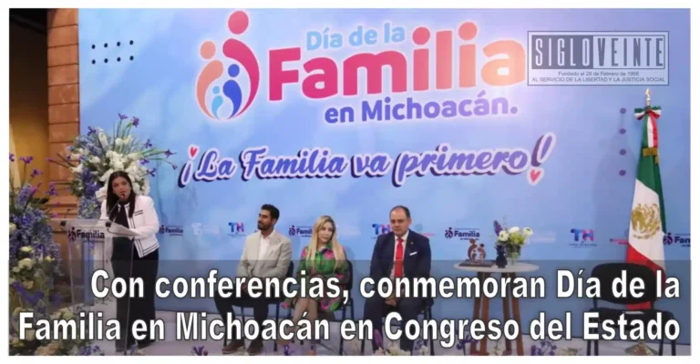 Con conferencias, conmemoran Día de la Familia en Michoacán en Congreso del Estado