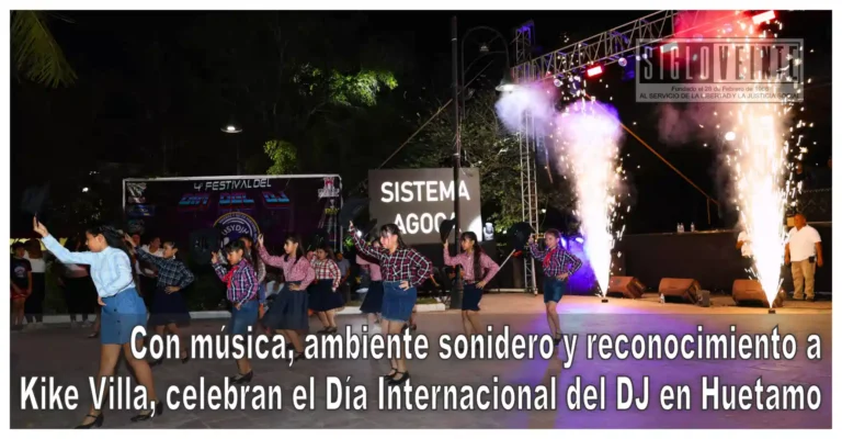 Con música, ambiente sonidero y reconocimiento a Kike Villa, celebran el Día Internacional del DJ en Huetamo
