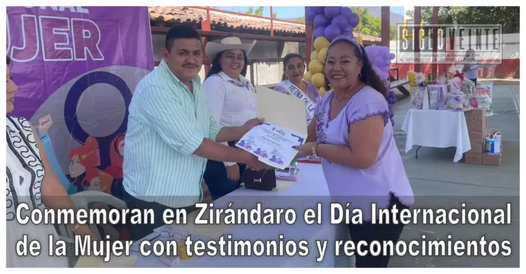 Conmemoran en Zirándaro el Día Internacional de la Mujer con testimonios y reconocimientos