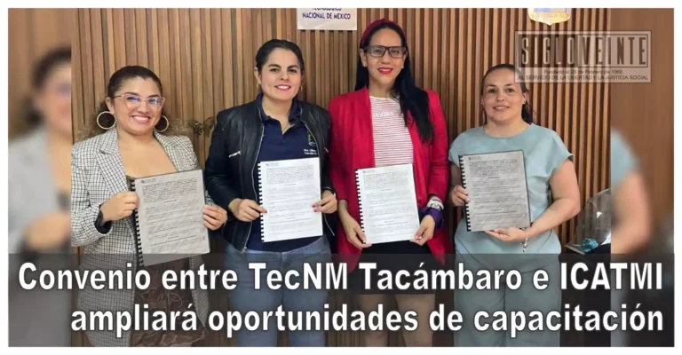 Convenio entre TecNM Tacámbaro e ICATMI ampliará oportunidades de capacitación
