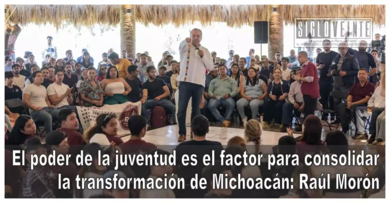 El poder de la juventud es el factor para consolidar la transformación de Michoacán: Raúl Morón