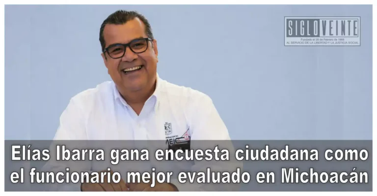 Elías Ibarra gana encuesta ciudadana como el funcionario mejor evaluado en Michoacán