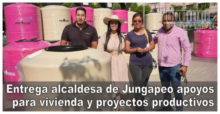 Entrega alcaldesa de Jungapeo apoyos para vivienda y proyectos productivos