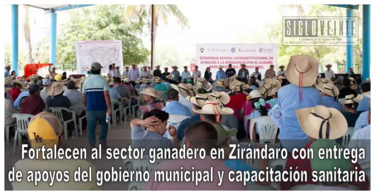 Fortalecen al sector ganadero en Zirándaro con entrega de apoyos del gobierno municipal y capacitación sanitaria