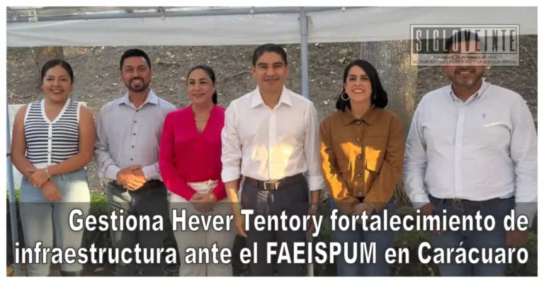 Gestiona Hever Tentory fortalecimiento de infraestructura ante el FAEISPUM en Carácuaro