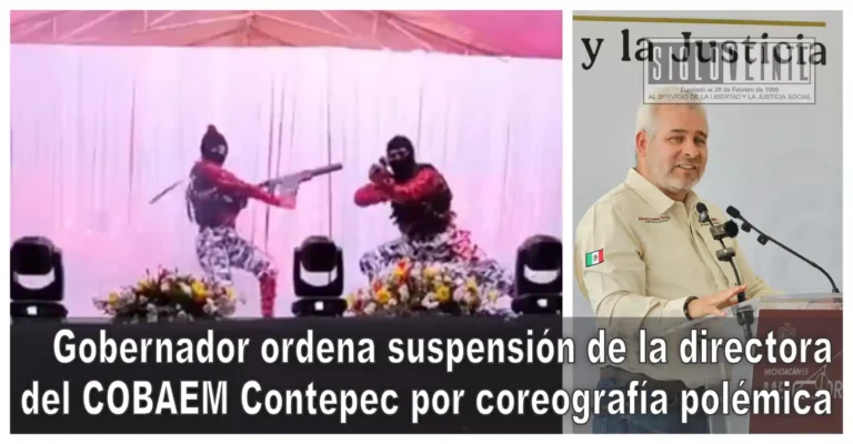 Gobernador ordena suspensión de la directora del COBAEM Contepec por coreografía polémica