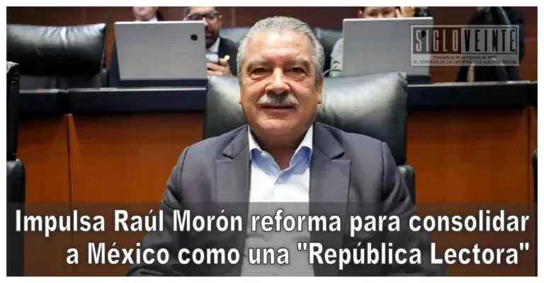 Impulsa Raúl Morón reforma para consolidar a México como una «República Lectora»
