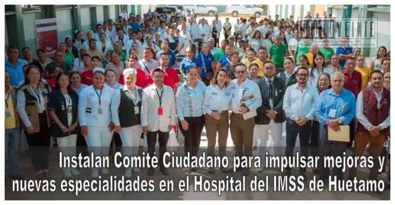 Instalan Comité Ciudadano para impulsar mejoras y nuevas especialidades en el Hospital del IMSS de Huetamo