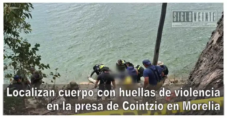 Localizan cuerpo con huellas de violencia en la presa de Cointzio en Morelia