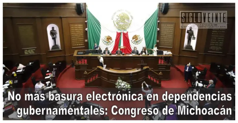 No más basura electrónica en dependencias gubernamentales: Congreso de Michoacán