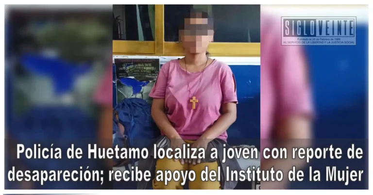 Policía de Huetamo localiza a joven con reporte de desapareción; recibe apoyo del Instituto de la Mujer