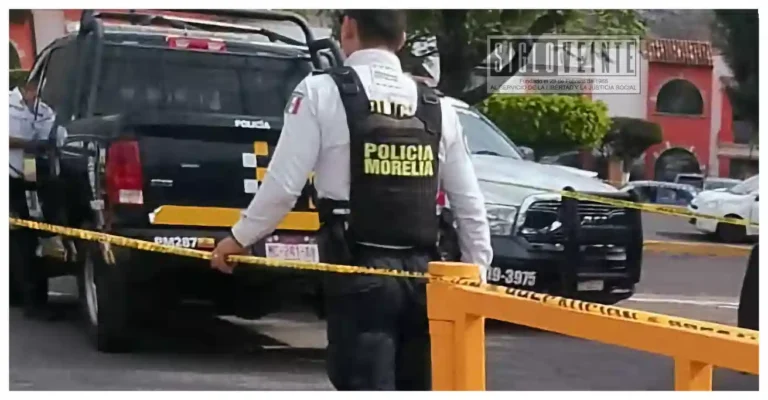 Adulto mayor fallece tras desvanecerse en estacionamiento de zona bancaria en Morelia