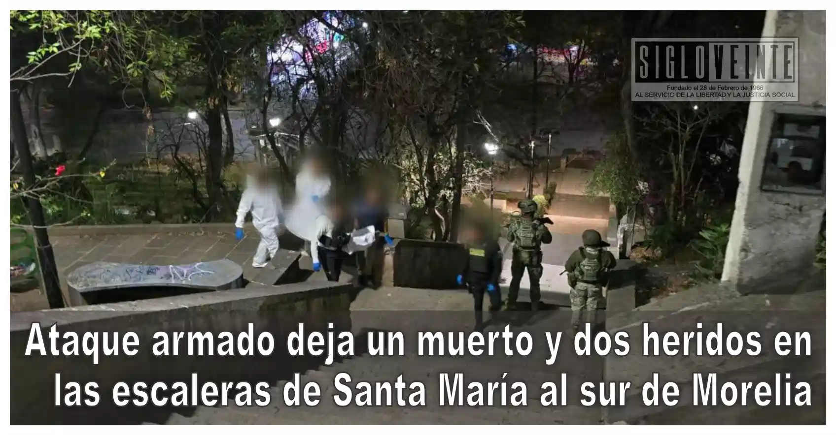 Ataque armado deja un muerto y dos heridos en las escaleras de Santa ...