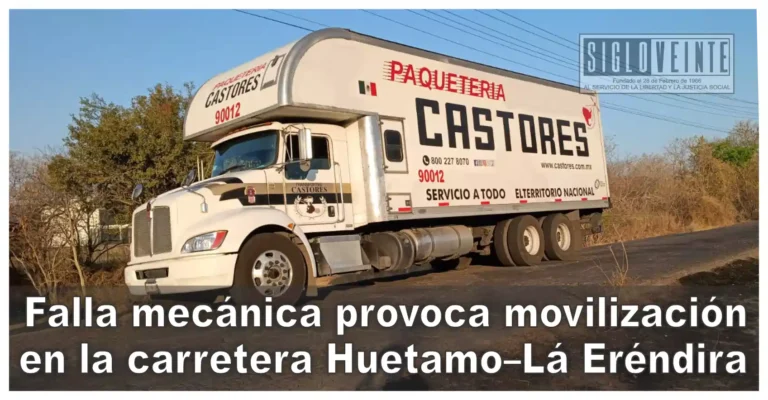 Falla mecánica provoca movilización en la carretera Huetamo–Lá Eréndira