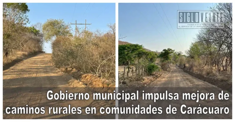 Gobierno municipal impulsa mejora de caminos rurales en comunidades de Carácuaro