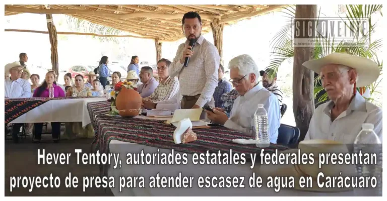 Presentan proyecto de presa para atender escasez de agua en Carácuaro; una realidad con el Plan Nacional General Lázaro Cárdenas del Río