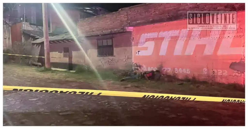 Homicidio a balazos en Pátzcuaro deja un hombre sin vida