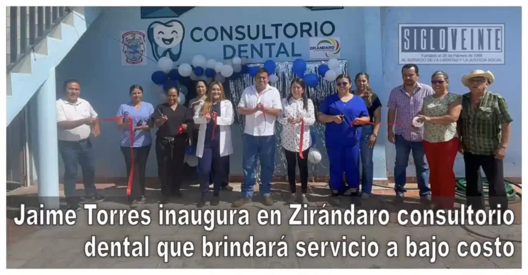 Jaime Torres inaugura en Zirándaro consultorio dental que brindará servicio a bajo costo