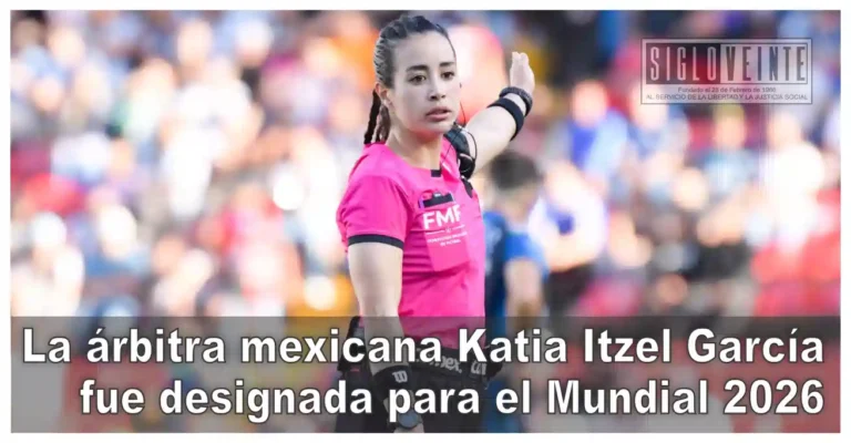 La árbitra mexicana Katia Itzel García fue designada para el Mundial 2026