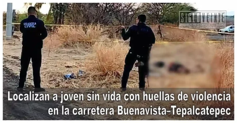 Localizan a joven sin vida con huellas de violencia en la carretera Buenavista–Tepalcatepec