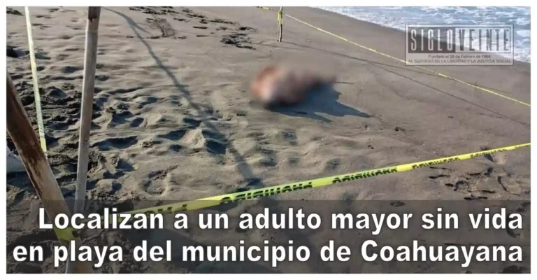 Localizan a un adulto mayor sin vida en playa del municipio de Coahuayana