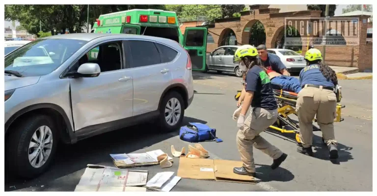 Motociclista fallece en el hospital tras choque con camioneta en Zamora