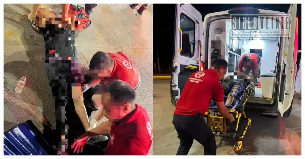 Motociclista resulta lesionado tras choque con taxi en la carretera Huetamo–La Eréndira