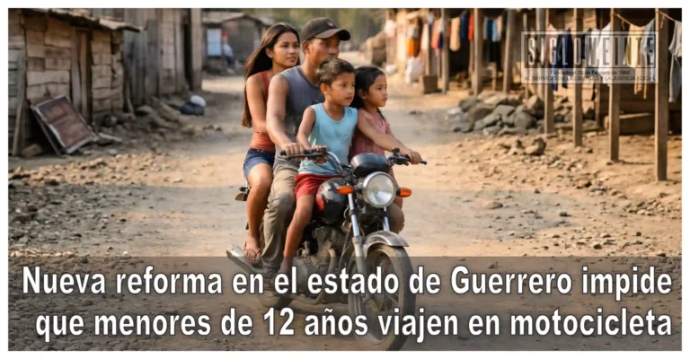 Nueva reforma en el estado de Guerrero impide que menores de 12 años viajen en motocicleta
