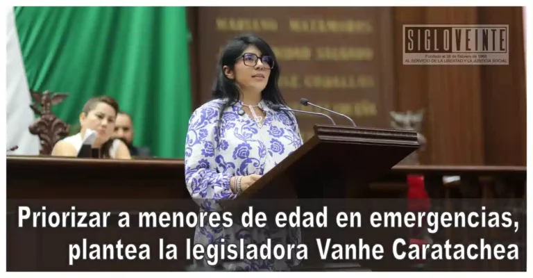 Priorizar a menores de edad en emergencias, plantea la legisladora Vanhe Caratachea